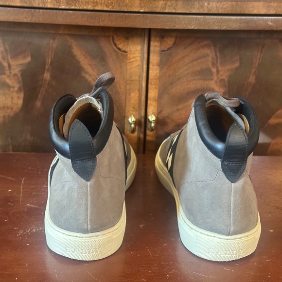 Bally Vita Parcours Suede Checked Skater Sneakers - Picture 4 of 8